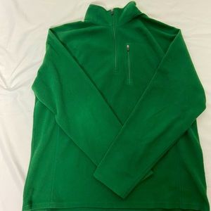 LL Bean Fleece 3/4 Pull Over Sweater